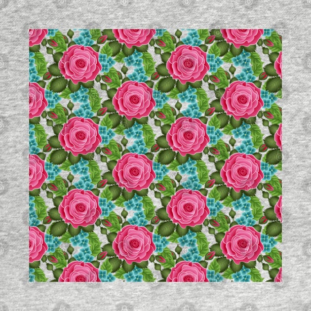 Botanical Rose Pattern by Designoholic